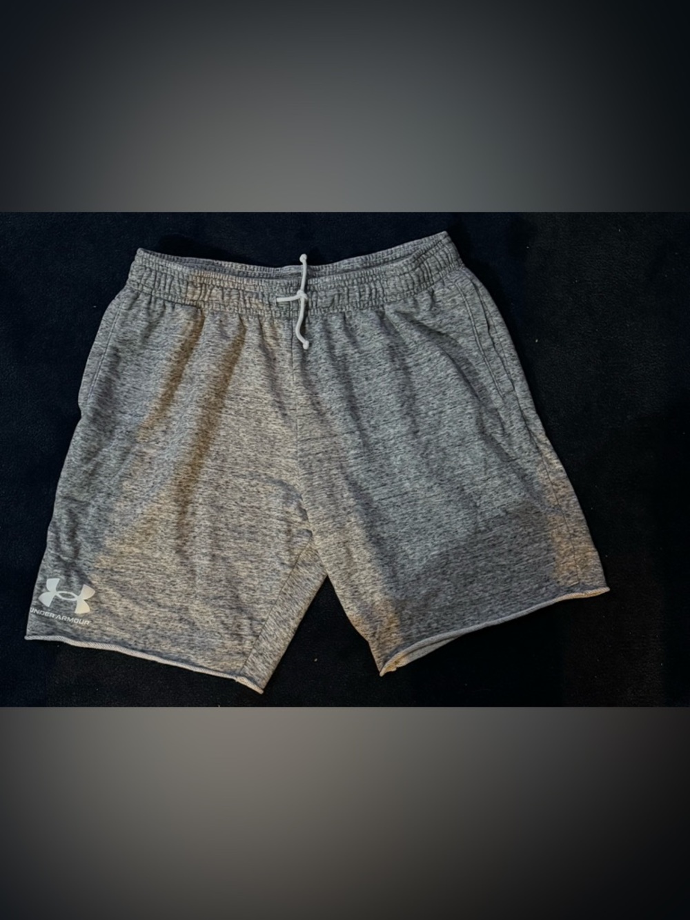 Men’s Under Armour - Gray Cotton Waistband Gym Shorts (Size: XXL)